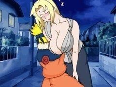Пьяный секс Tsunade